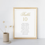 Tarjeta De Mesa Gráfico de asientos clásicos de color negro y oro<br><div class="desc">Presentamos nuestro número de mesa de la tabla de asientos de Boda negro y dorado clásico, una manera refinada y elegante de guiar a sus huéspedes a sus mesas. Este diseño presenta un diseño elegante con texto negro y acentos dorados de lujo, creando un estilo sofisticado y atemporal. Perfecto para...</div>