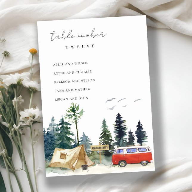 Tarjeta De Mesa Gráfico de asientos de Bodas de Pinos Rústicos de  (Subido por el creador)