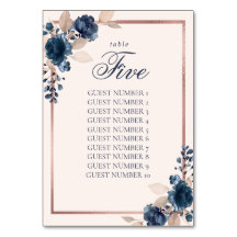 Gráfico de asientos del número de la tabla rosa de