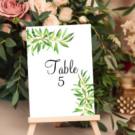 Tarjeta De Mesa Gráfico de asientos Moderno y simple vegetación de