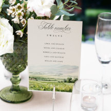 Gráfico de asientos paisajísticos del viñedo de ac