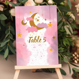 Tarjeta De Mesa Gráfico de asientos Twinkle Twinkle Estrella Peque