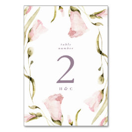 Tarjeta De Mesa Gran Boho Spring Wildflower Pampas Boda