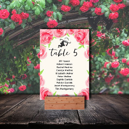 Tarjeta De Mesa Gran Gorra Dama y Rosas Derby Fiesta