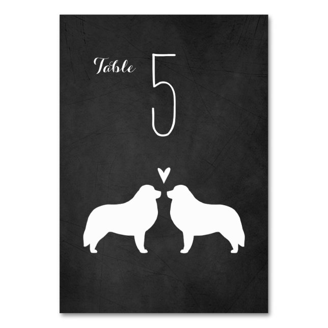 Tarjeta De Mesa Grandes siluetas de los Pirineos Recepción de boda (Anverso)