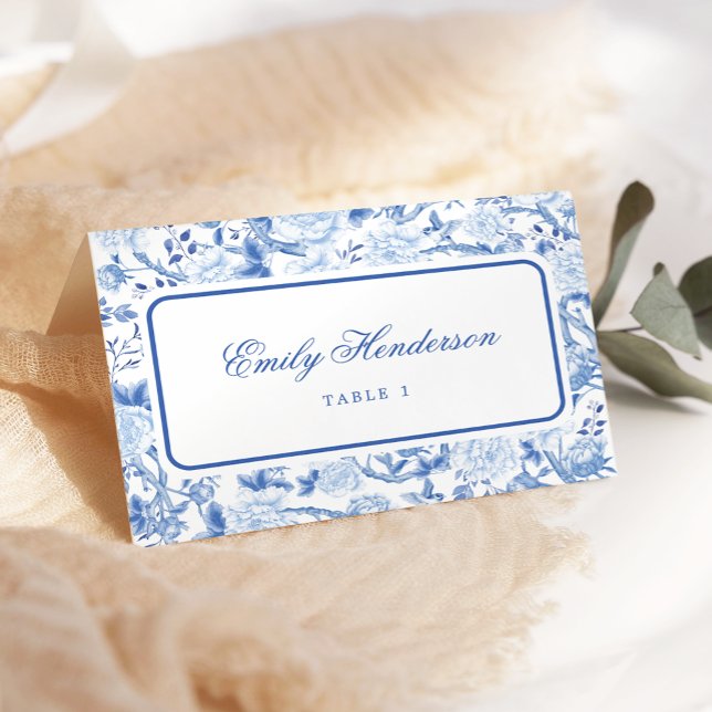 Tarjeta De Mesa Granny Moda Chinoiserie Boda Table Place Cards (Subido por el creador)