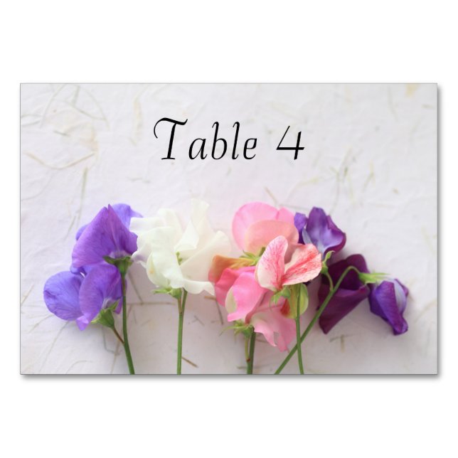 Tarjeta De Mesa Granos dulces frescos (Anverso)