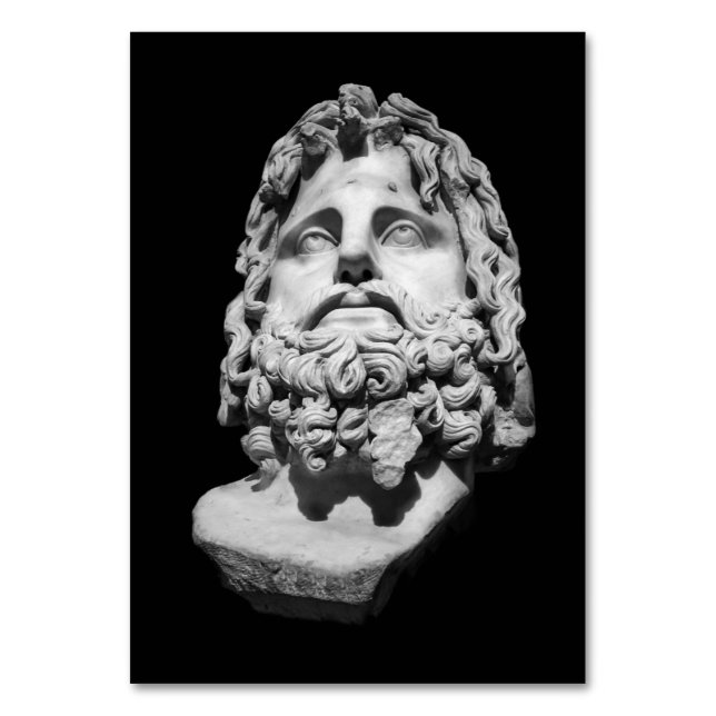 Tarjeta De Mesa Greco Roman Bust (Anverso)