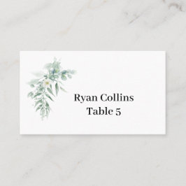 Tarjeta De Mesa Green Foliage Place Cards