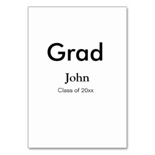 Tarjeta De Mesa grupo de graduados agregar nombre congrats fecha a