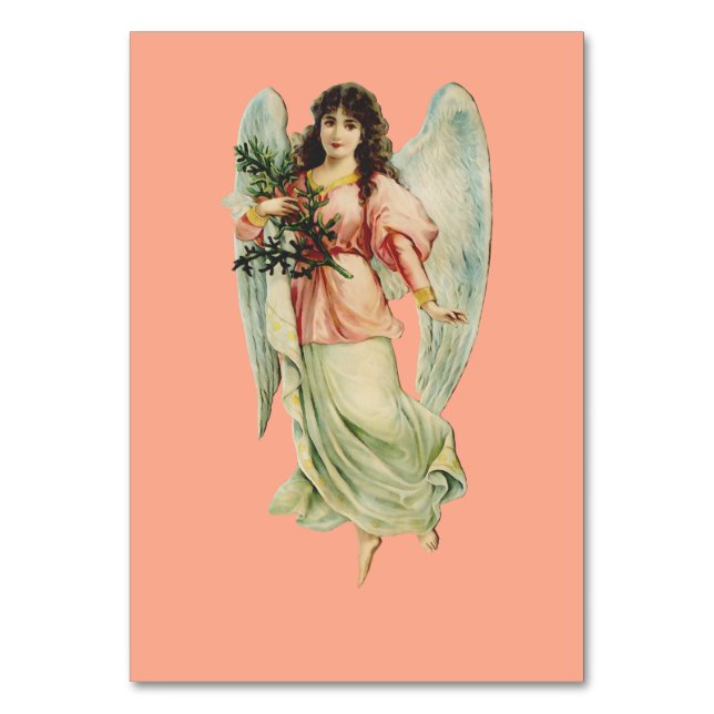 Tarjeta De Mesa Guardian Angel Divine Watchfulness & Grace Art (Anverso)