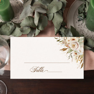 Tarjeta De Mesa Guión botánico de los Rosas rusos de otoño