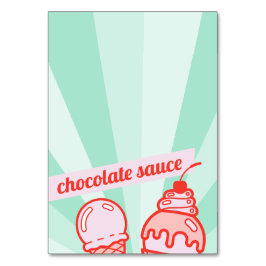 Tarjeta De Mesa Haga su propia tienda de mesa de billar de helados