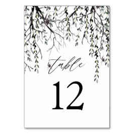 Tarjeta De Mesa Halloween de araña y pelucas - Blanco