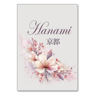 Tarjeta De Mesa Hanami Kyoto