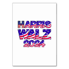 Tarjeta De Mesa Harris y Walz 2024 | Elección