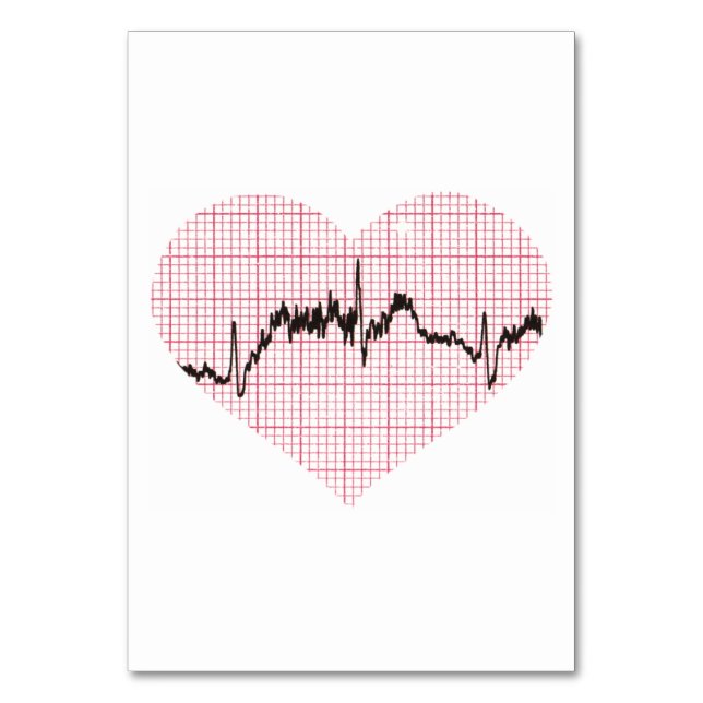Tarjeta De Mesa Heart Beat VII (Anverso)