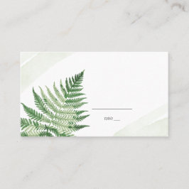 Tarjeta De Mesa Helecho verde minimalista