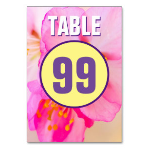 Tarjeta De Mesa Hermosas flores de cerezo de Sakura