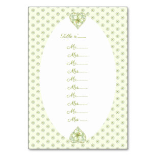 Tarjeta De Mesa Hibiscus & lace WHITE
