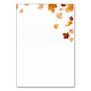 Tarjeta De Mesa hoja de tabla