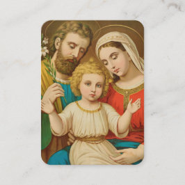 Tarjeta De Mesa Holy Family Prayer Card with Family Blessing