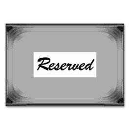 Tarjeta de mesa horizontal de 3,5" x 5" reservada