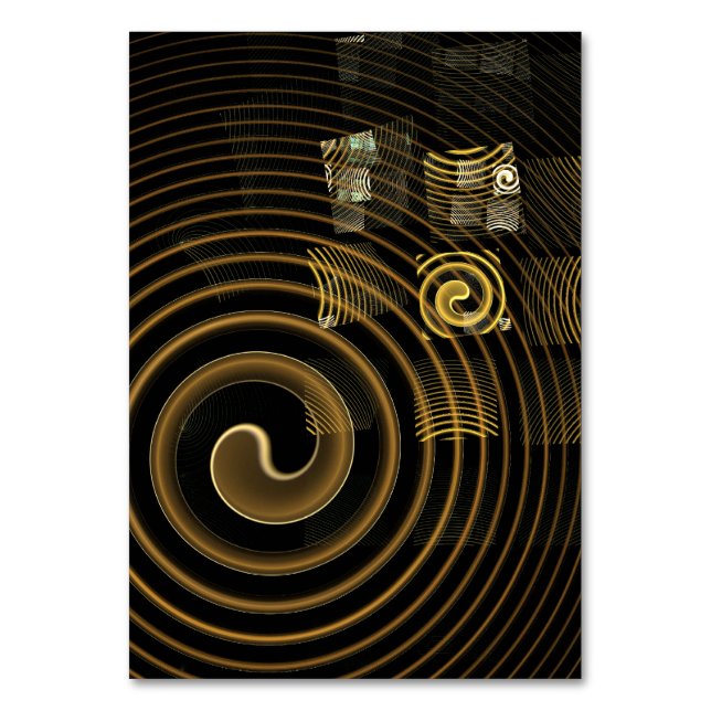 Tarjeta De Mesa Hypnosis Abstract Art Table Card (Anverso)