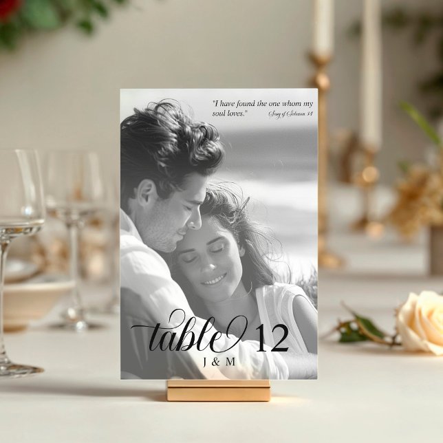 Tarjeta De Mesa I Have Found the One Black and White Photo (Subido por el creador)