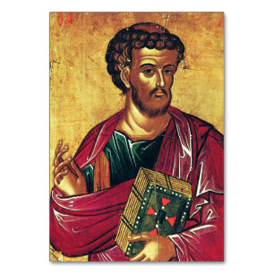 Tarjeta De Mesa icono ortodoxo de San Lucas Evangelista