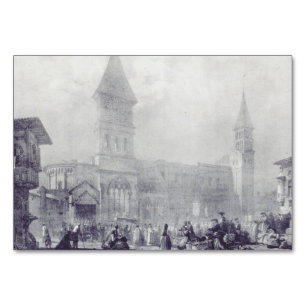 Tarjeta De Mesa Iglesia de la Abadía de San Filiberto en Tounus