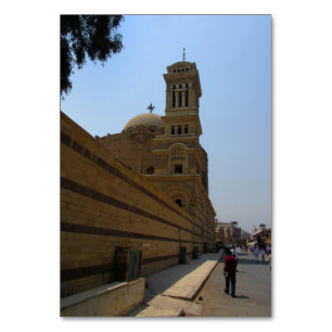 Tarjeta De Mesa Iglesia de San Jorge en El Cairo