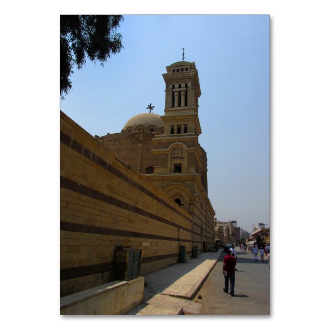 Tarjeta De Mesa Iglesia de San Jorge en El Cairo (Anverso)