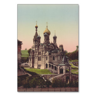 Tarjeta De Mesa Iglesia ortodoxa rusa en Moscú