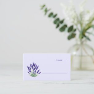 Tarjeta De Mesa Ilustración Botánica de Lavanda Serena