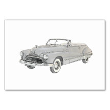 ilustracion convertible Buick Road 1947