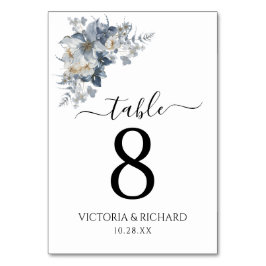 Tarjeta De Mesa ilustración en acuarela rústica de una floral 