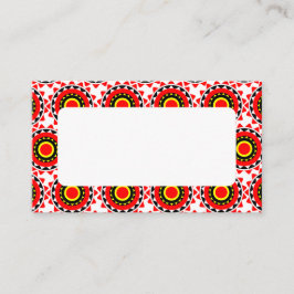 Tarjeta De Mesa Impresión africana