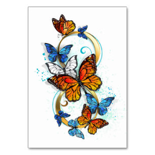 Tarjeta De Mesa Infinidad de Mariposas Monarca