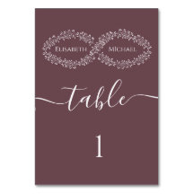 Infinito burgundy botánico romántico elegante