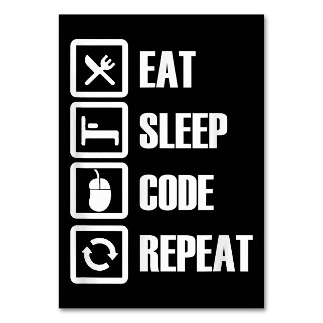 Tarjeta De Mesa Ingeniero de programación de codificación repetida (Anverso)