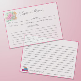 Tarjeta De Mesa Intercambio de Recetas Mezclador de Acuarela con R