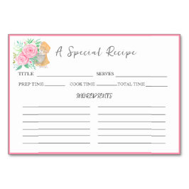 Tarjeta De Mesa Intercambio de Recetas Mezclador de Acuarela con R