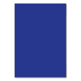 Tarjeta De Mesa Invitación a la boda mínima en azul profundo