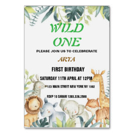 Tarjeta De Mesa Invitación de cumpleaños