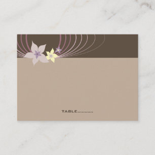 Tarjeta De Mesa Invitado a la boda tropical de frangipani Ikebana 