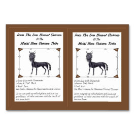 Tarjeta De Mesa Iown The Iron Horned Unicorn Trading Card