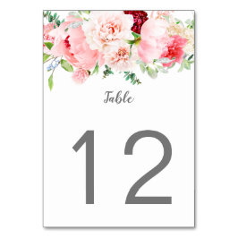 Tarjeta De Mesa Jardín de Acuarela Salvaje |