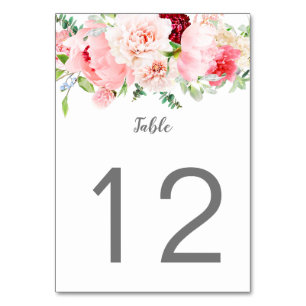 Tarjeta De Mesa Jardín de Acuarela Salvaje  