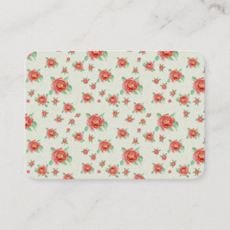 Tarjeta De Mesa Jardín de rosas rojas vintage románticas